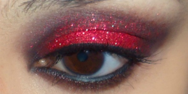 Get The Look, Glitter Eyeshadow, Red