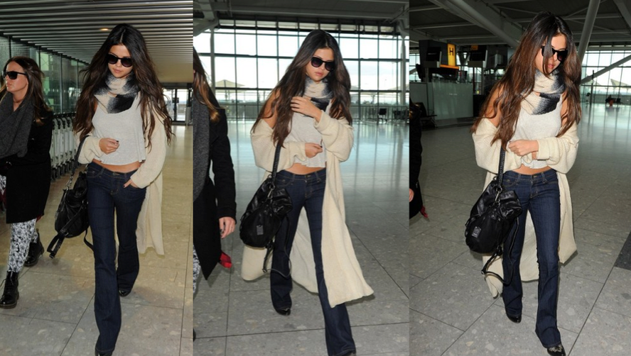 Get the Look: Selena Gomez at Heathrow Airport