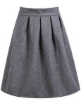 Grey Skirt, Selena Gomez, Paris